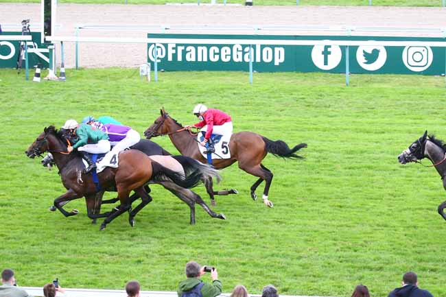 Photo d'arrivée de la course pmu PRIX DE LA FEDERATION DES ELEVEURS DU GALOP - PRIX DU CHAMP DURA à DEAUVILLE le Jeudi 5 août 2021