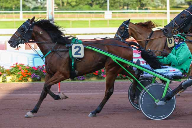 Photo d'arrivée de la course pmu PRIX DES TOURNESOLS à CABOURG le Vendredi 6 août 2021