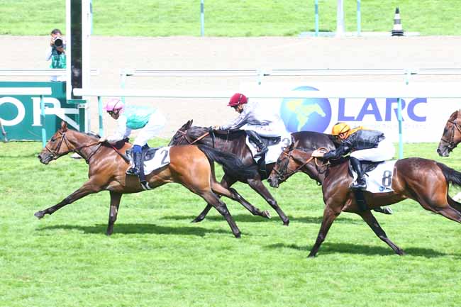 Photo d'arrivée de la course pmu PRIX HIPODROMO DE CHILE - PRIX DES MARETTES à DEAUVILLE le Dimanche 8 août 2021