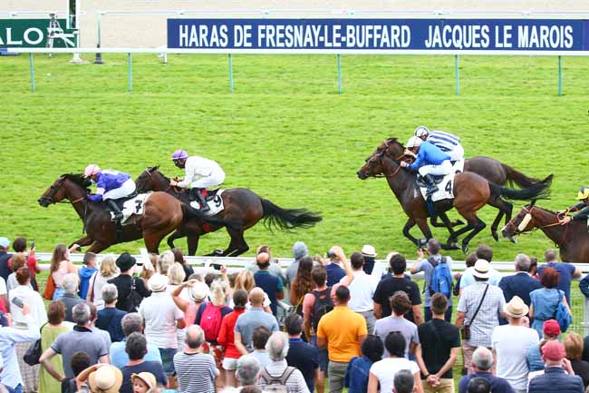 Photo d'arrivée de la course pmu GRAND HANDICAP DES SPRINTERS à DEAUVILLE le Dimanche 15 août 2021