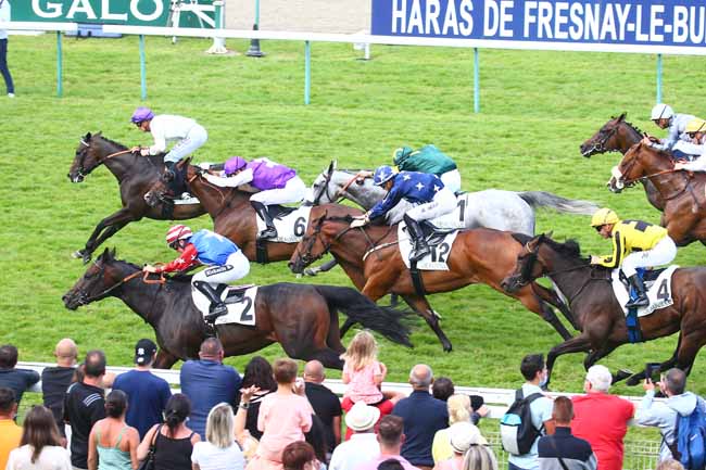 Photo d'arrivée de la course pmu PRIX DE CAGNY à DEAUVILLE le Dimanche 15 août 2021
