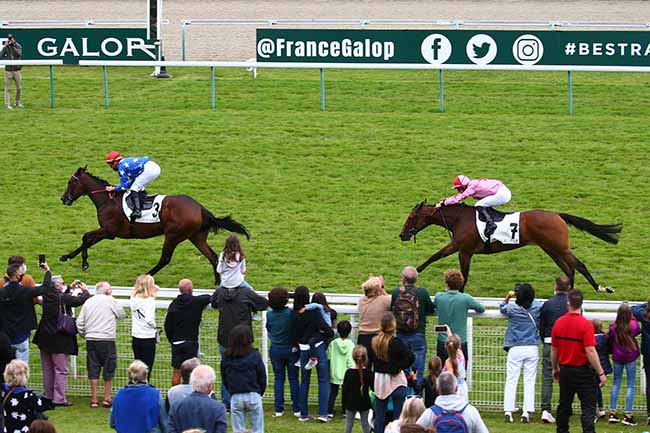 Photo d'arrivée de la course pmu PRIX LE CYRANO (PRIX DE LA POTINIERE) à DEAUVILLE le Mardi 17 août 2021