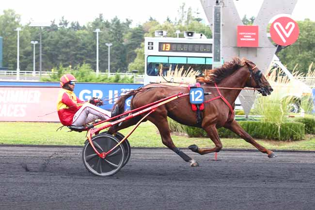 Photo d'arrivée de la course pmu SULKY 5 ANS QUALIF 5 - PRIX JOCKEY à PARIS-VINCENNES le Samedi 21 août 2021