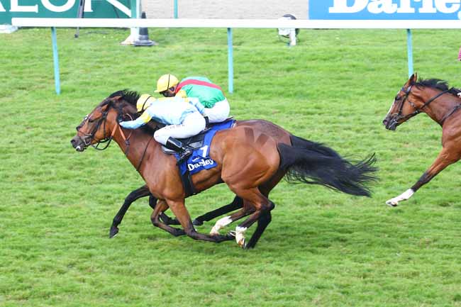 Photo d'arrivée de la course pmu DARLEY PRIX JEAN ROMANET à DEAUVILLE le Dimanche 22 août 2021