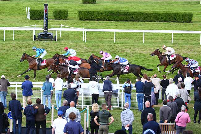 Photo d'arrivée de la course pmu PRIX DARTY DEAUVILLE à CLAIREFONTAINE le Vendredi 27 août 2021