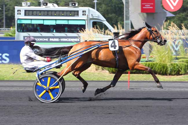 Photo d'arrivée de la course pmu PRIX DE LURY-SUR-ARNON à PARIS-VINCENNES le Samedi 28 août 2021