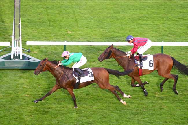 Photo d'arrivée de la course pmu PRIX MERCEDES-BENZ PARIS (PRIX D'ENGHIEN) à LONGCHAMP le Jeudi 9 septembre 2021