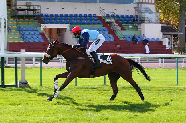 Photo d'arrivée de la course pmu PRIX DES ROUGES TERRES à COMPIEGNE le Vendredi 10 septembre 2021