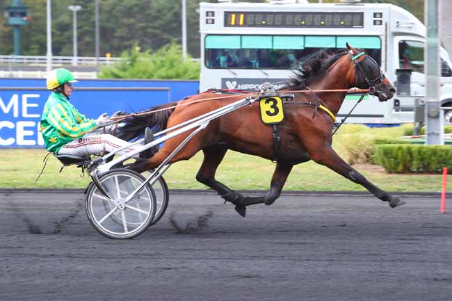 Photo d'arrivée de la course pmu PRIX DE NUEIL-SUR-LAYON à PARIS-VINCENNES le Samedi 11 septembre 2021