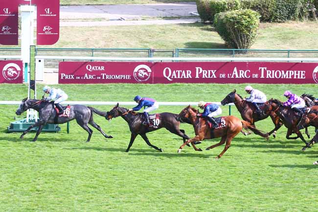 Photo d'arrivée de la course pmu QATAR HANDICAP DES ARC TRIALS à LONGCHAMP le Dimanche 12 septembre 2021