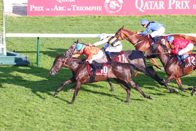 Photo d'arrivée de la course pmu QATAR PRIX DES PASSAGES FEYDEAU à LONGCHAMP le Dimanche 12 septembre 2021