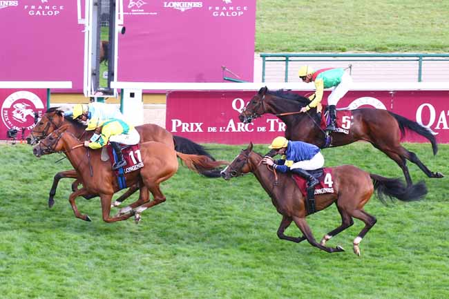Photo d'arrivée de la course pmu PRIX DE L'OPERA LONGINES à LONGCHAMP le Dimanche 3 octobre 2021