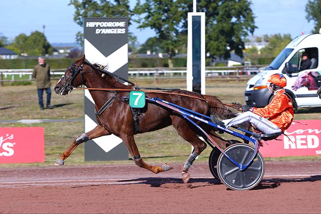 Photo d'arrivée de la course pmu PRIX BIRD PARKER à ANGERS le Mercredi 6 octobre 2021