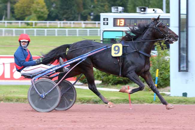 Photo d'arrivée de la course pmu PRIX DU PONT MIRABEAU à ENGHIEN le Lundi 18 octobre 2021