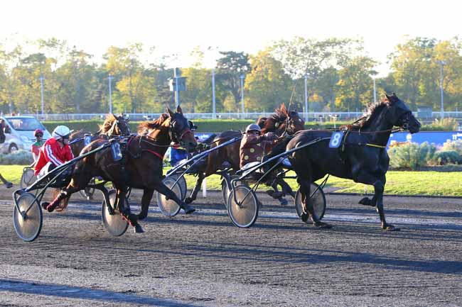 Photo d'arrivée de la course pmu PRIX ASPASIA à PARIS-VINCENNES le Mardi 19 octobre 2021