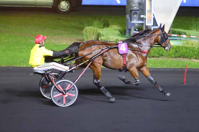 Photo d'arrivée de la course pmu PRIX CARINA à PARIS-VINCENNES le Vendredi 22 octobre 2021