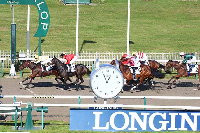 Photo d'arrivée de la course pmu PRIX DE LA MANIGUETTE à CHANTILLY le Mercredi 27 octobre 2021