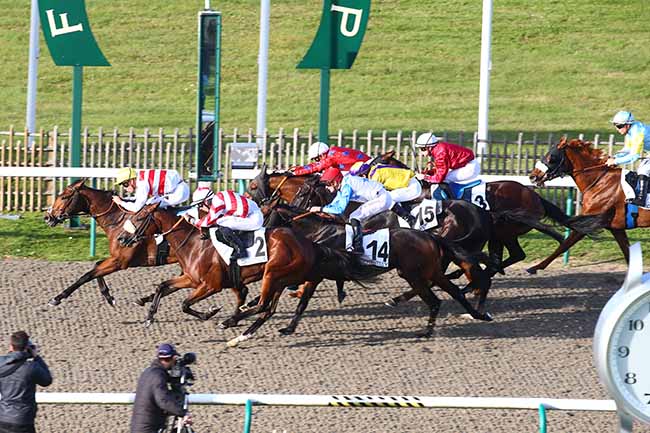 Photo d'arrivée de la course pmu PRIX DE LA BERGERIE à CHANTILLY le Mercredi 27 octobre 2021