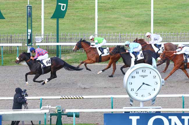Photo d'arrivée de la course pmu PRIX DE L'HISTOIRE D'ESTER à CHANTILLY le Mardi 2 novembre 2021