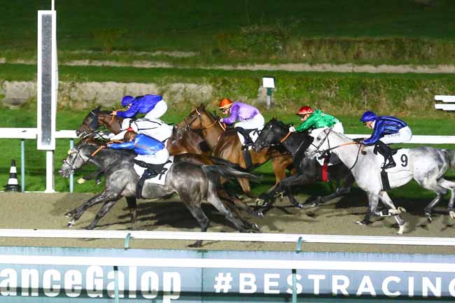 Photo d'arrivée de la course pmu PRIX DU PAYS DE CAUX à DEAUVILLE le Jeudi 4 novembre 2021