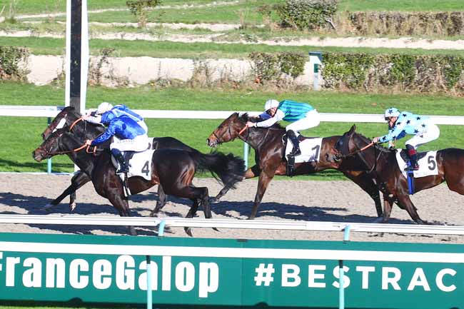 Photo d'arrivée de la course pmu PRIX HERNANDO à DEAUVILLE le Mardi 23 novembre 2021