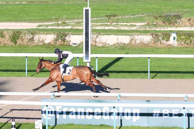 Photo d'arrivée de la course pmu PRIX DU HAMEAU PERE à DEAUVILLE le Mardi 23 novembre 2021