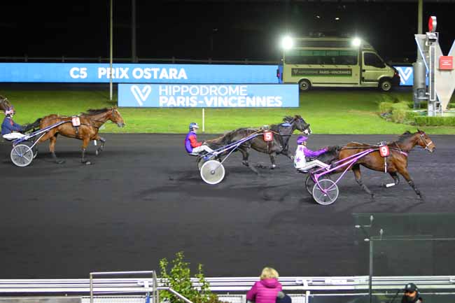 Photo d'arrivée de la course pmu PRIX OSTARA à PARIS-VINCENNES le Mardi 23 novembre 2021