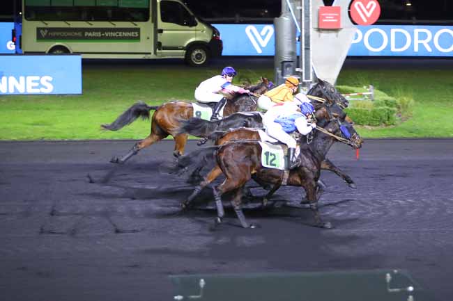 Photo d'arrivée de la course pmu PRIX ALBERT LIBEER à PARIS-VINCENNES le Mardi 23 novembre 2021