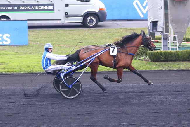Photo d'arrivée de la course pmu PRIX DE CASSAIGNE à PARIS-VINCENNES le Jeudi 25 novembre 2021