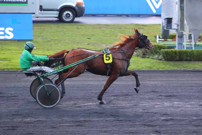 Photo d'arrivée de la course pmu PRIX DE BEAUVOIR à PARIS-VINCENNES le Samedi 27 novembre 2021