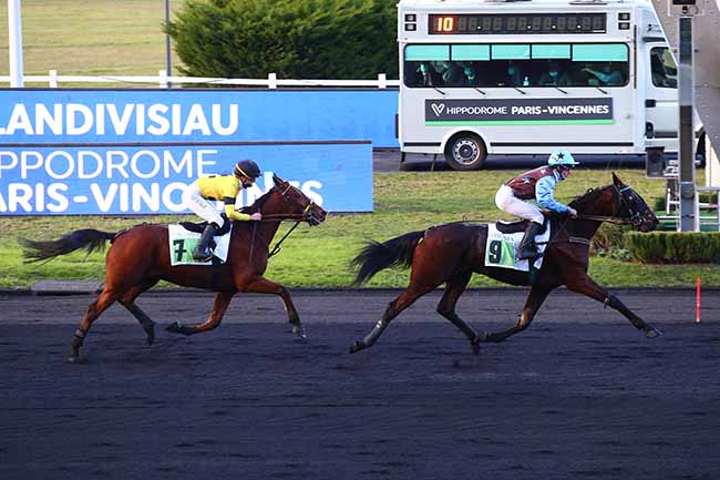 Photo d'arrivée de la course pmu PRIX DE LANDIVISIAU à PARIS-VINCENNES le Lundi 29 novembre 2021