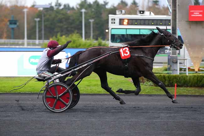 Photo d'arrivée de la course pmu PRIX DES PMU ILE-DE-FRANCE (OPEN 3 ANS) à PARIS-VINCENNES le Dimanche 5 décembre 2021