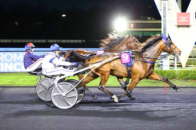 Photo d'arrivée de la course pmu PRIX LES MATHES - LA PALMYRE à PARIS-VINCENNES le Mercredi 8 décembre 2021