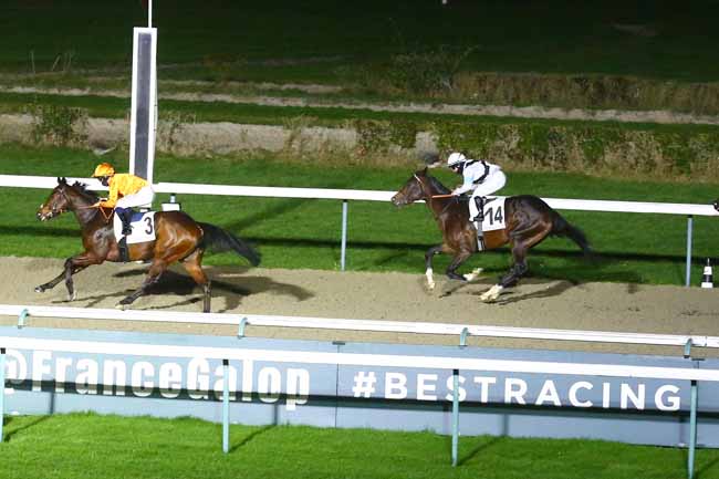 Photo d'arrivée de la course pmu PRIX DU HAUT GUE à DEAUVILLE le Samedi 11 décembre 2021
