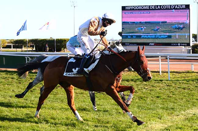 Photo d'arrivée de la course pmu PRIX DE LA PROMENADE DES ANGLAIS à CAGNES-SUR-MER le Lundi 13 décembre 2021