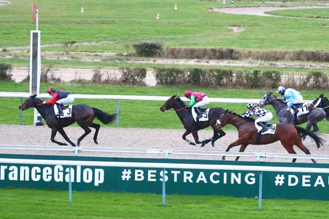 Photo d'arrivée de la course pmu PRIX DE MOULINES à DEAUVILLE le Jeudi 16 décembre 2021