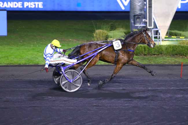 Photo d'arrivée de la course pmu PRIX DE CHATELLERAULT à PARIS-VINCENNES le Vendredi 31 décembre 2021