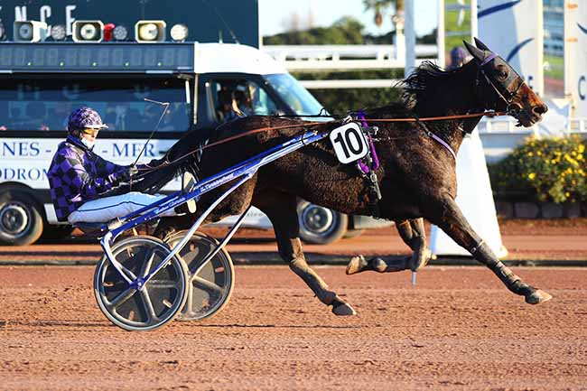 Photo d'arrivée de la course pmu PRIX METEOR II à CAGNES-SUR-MER le Jeudi 13 janvier 2022