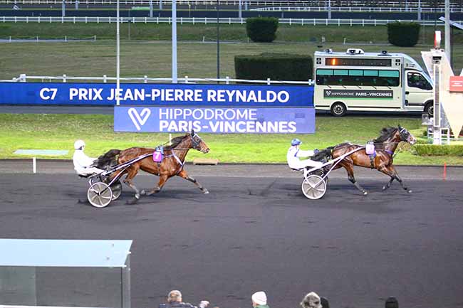 Photo d'arrivée de la course pmu PRIX JEAN-PIERRE REYNALDO à PARIS-VINCENNES le Jeudi 20 janvier 2022