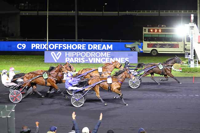 Photo d'arrivée de la course pmu PRIX OFFSHORE DREAM à PARIS-VINCENNES le Samedi 29 janvier 2022