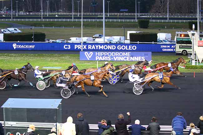 Photo d'arrivée de la course pmu PRIX RAYMOND GOLEO à PARIS-VINCENNES le Samedi 5 février 2022