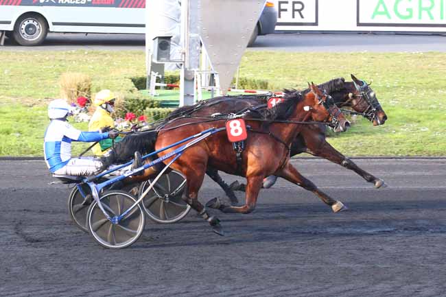 Photo d'arrivée de la course pmu PRIX AGRIFOURNITURES.FR (PRIX DE ROUEN) à PARIS-VINCENNES le Dimanche 13 février 2022