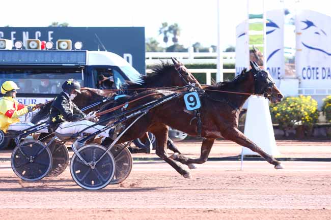 Photo d'arrivée de la course pmu PRIX DE SETUBAL à CAGNES-SUR-MER le Vendredi 18 février 2022