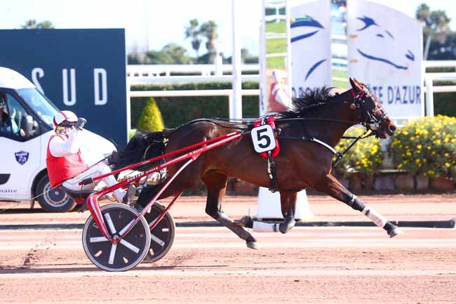 Photo d'arrivée de la course pmu PRIX DE LODEVE à CAGNES-SUR-MER le Vendredi 18 février 2022