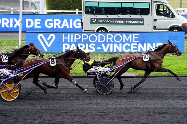 Photo d'arrivée de la course pmu PRIX DE GRAIGNES à PARIS-VINCENNES le Mardi 22 février 2022