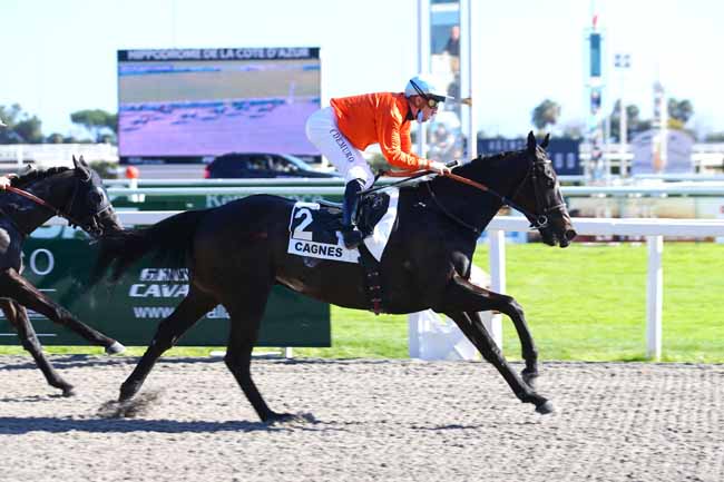 Photo d'arrivée de la course pmu PRIX DE SAINTE-MAXIME à CAGNES-SUR-MER le Mercredi 23 février 2022