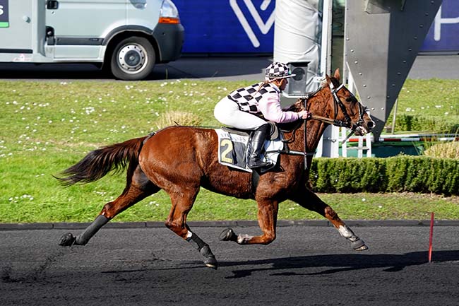 Photo d'arrivée de la course pmu PRIX PATRICK MOTTIER à PARIS-VINCENNES le Vendredi 25 février 2022