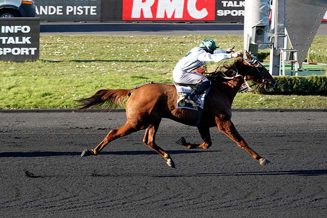Photo d'arrivée de la course pmu PRIX VIVIER DE MONTFORT à PARIS-VINCENNES le Dimanche 27 février 2022