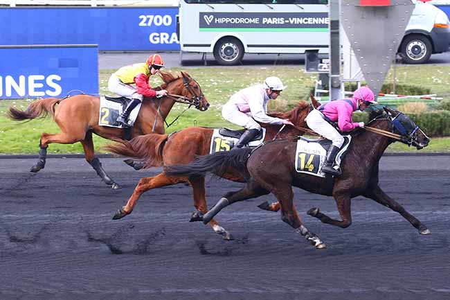 Photo d'arrivée de la course pmu PRIX DE DRAGUIGNAN à PARIS-VINCENNES le Mercredi 2 mars 2022