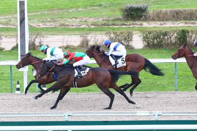Photo d'arrivée de la course pmu PRIX DE SAINT-LEONARD-DES-PARCS à DEAUVILLE le Vendredi 4 mars 2022